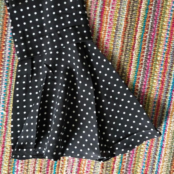 Black Polka Dot Equipment Dress - Picture 5 of 7